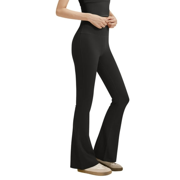 Women's Breathable High-Waist Yoga Leggings – Tummy-Control Workout Tights for Cycling, Power Yoga & All-Day Comfort,Black L