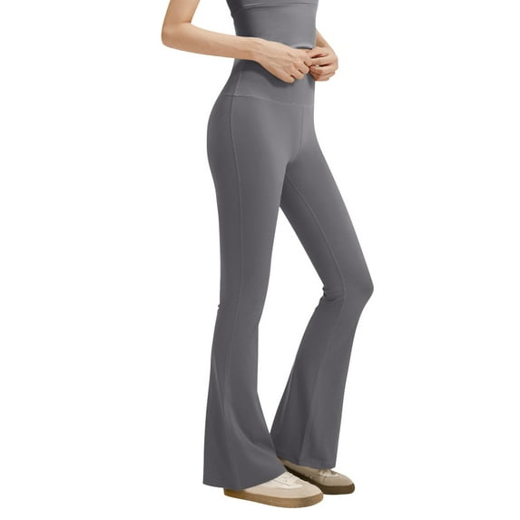 Women's Breathable High-Waist Yoga Leggings – Tummy-Control Workout Tights for Cycling, Power Yoga & All-Day Comfort,Light Gray 2XL