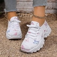 thumbnail image 1 of Women's Breathable Hollow Mesh Orthopedic Walking Shoes Flower Pattern Sneakers Colorful Tennis Shoes Comfort for All-Day Wear, 1 of 6