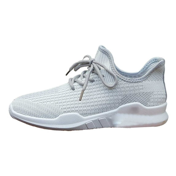 Women's Breathable Knit Sneakers Lightweight Flat Sole Walking Running Athletic Shoes for Everyday Use