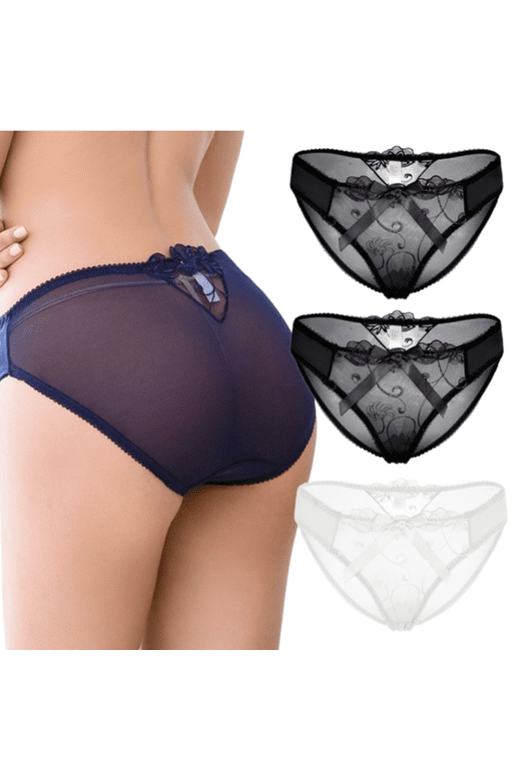 Women's Breathable Mesh Brief Underwear, 3-Pack