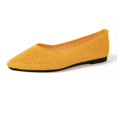 thumbnail image 1 of Women's Breathable Mesh Knit Ballet Flats Bow Pointed Toe Comfortable Slip On Shoes, 1 of 7