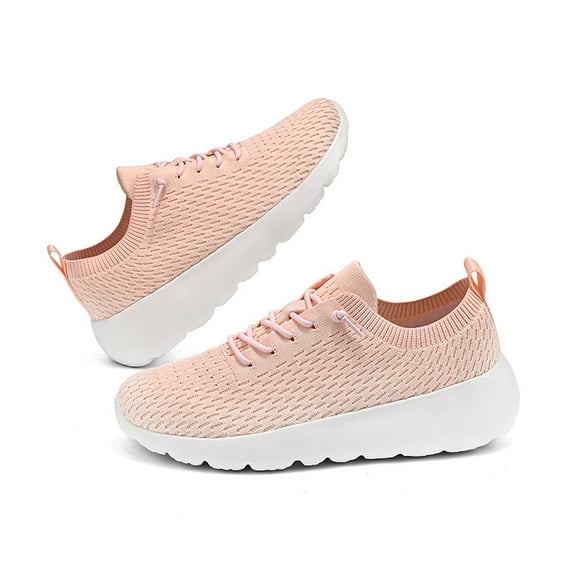 Women's Breathable Mesh Knit Casual Shoes Light-weight, sneakers,Comfortable, Lace - Up Sneakers for Daily Wear