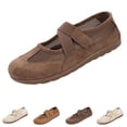 thumbnail image 1 of Women's Breathable Mesh Mary Jane Flats, Comfortable Hook and Loop Casual Walking Shoes,38, 1 of 6
