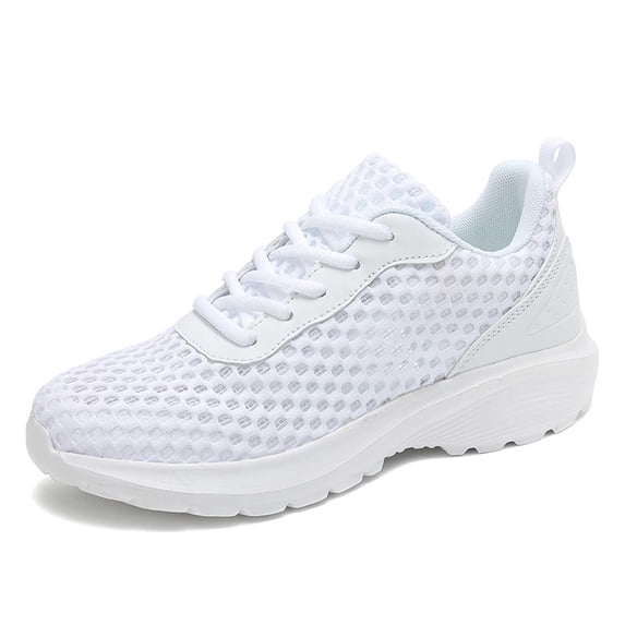 Women's Breathable Mesh Sneakers Fashion Lace Up Comfortable Lightweight Walking Shoes For Ladies Casual Athletic Footwear
