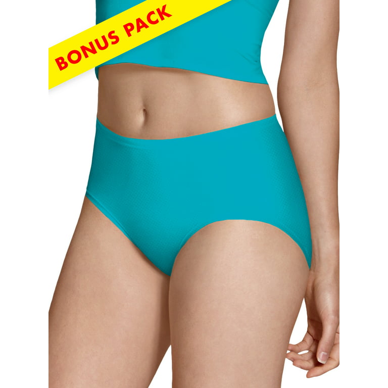Women's Breathable Micro-Mesh Low-Rise Brief Panties - 4+1 Bonus Pack 