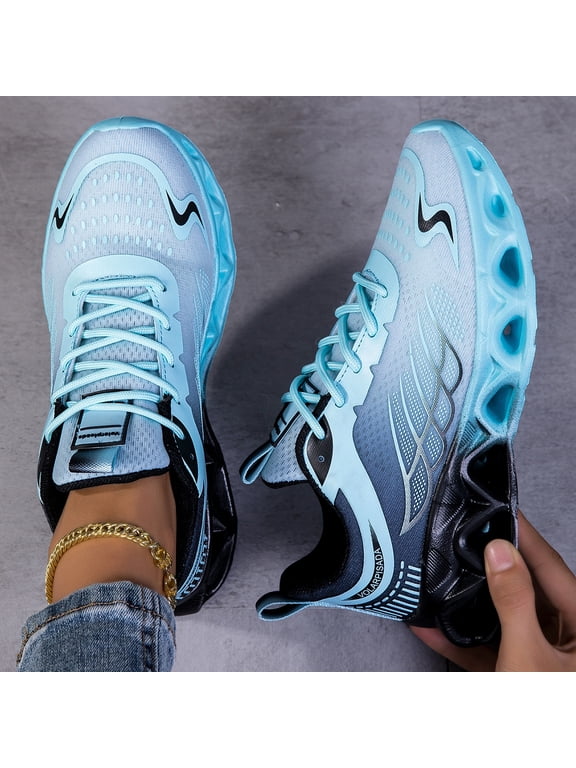 Women's Breathable Running Footwear, Cushioned Blade Sole Athletic Shoes for Gym Workout