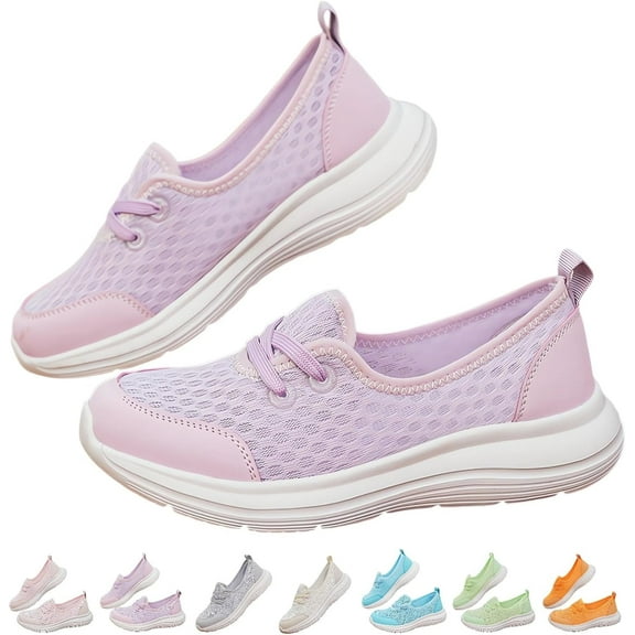 Women’s Quick-Dry Water Shoes, Lightweight Aqua Sneakers with Breathable Mesh, Slip-On Swim Shoes for Beach, Pool, Kayaking, Hiking