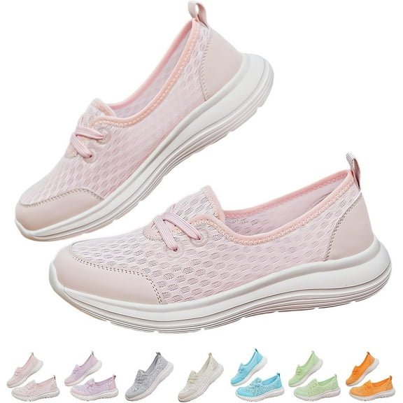 Women’s Quick-Dry Water Shoes, Lightweight Aqua Sneakers with Breathable Mesh, Slip-On Swim Shoes for Beach, Pool, Kayaking, Hiking
