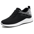 thumbnail image 1 of Women's Breathable Sneakers, Soft Sole Running Shoes, Mesh Shoes, Black, 1 of 5