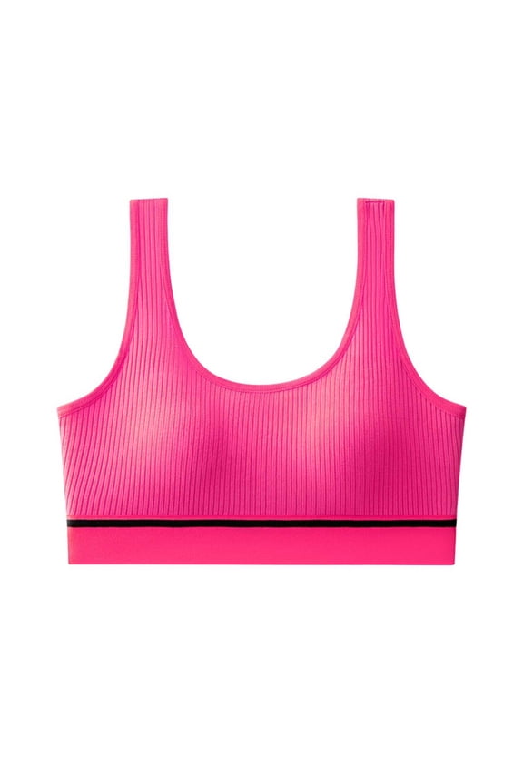 Women's Breathable Sports Bra, Seamless Full Cup Padded Support Bralette, Fashion Workout Brassiere