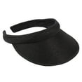 thumbnail image 1 of Women's Breathable Summer Sun Hat - Adjustable Outdoor Cap KLOY2K Straw Visor Sun Hat, Black One Size, 1 of 2