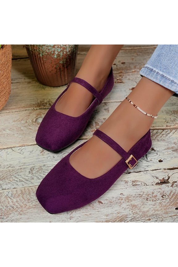 Women's Breathable Vintage Style Leather Loafers, Summer Orthopedic Mesh Non-Slip Slip On Walking Moccasins Lightweight Shoes with Arch Support Purple 8.5