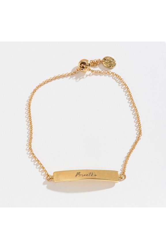 Women's Breathe Inspirational Bar Adjustable Bracelet By Howard's