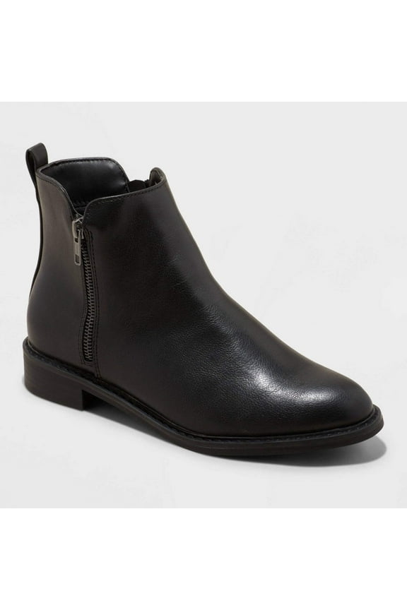 Women's Brenna Ankle Boots with Memory Foam Insole - Universal Thread Black 7.5