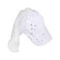 thumbnail image 1 of Women's Bridal Costume Baseball Hat With Tule Veil and Sequins, 1 of 2