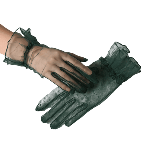 Women's Bridal Wedding Gloves Finger Tulle Gloves short Wedding Accessories