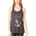 thumbnail image 1 of Women's Bride Anchor Printed Flowy Racerback Tank Top, 1 of 1