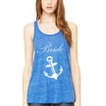 thumbnail image 1 of Women's Bride Anchor Printed Flowy Racerback Tank Top, 1 of 1