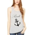 thumbnail image 1 of Women's Bride Anchor Printed Flowy Racerback Tank Top, 1 of 1
