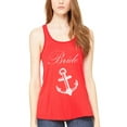 thumbnail image 1 of Women's Bride Anchor Printed Flowy Racerback Tank Top, 1 of 1
