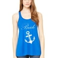 thumbnail image 1 of Women's Bride Anchor Printed Flowy Racerback Tank Top, 1 of 1