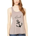 thumbnail image 1 of Women's Bride Anchor Printed Flowy Racerback Tank Top, 1 of 1
