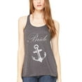 thumbnail image 1 of Women's Bride Anchor Printed Flowy Racerback Tank Top, 1 of 1
