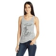 thumbnail image 1 of Women's Bride Anchor Printed Flowy Racerback Tank Top, 1 of 2