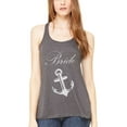 thumbnail image 1 of Women's Bride Anchor Printed Flowy Racerback Tank Top, 1 of 1