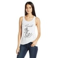 thumbnail image 1 of Women's Bride Anchor Printed Flowy Racerback Tank Top, 1 of 2