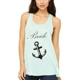 thumbnail image 1 of Women's Bride Anchor Printed Flowy Racerback Tank Top, 1 of 1
