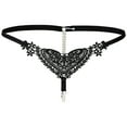 thumbnail image 1 of Women's Briefs Bikinis for Women Underwear Vibrating Pantie's with Control Women's Novelty Underwear Vs Panties Set Ladies Bikini No Show Ladies Panties Size 6 High Cut Briefs for Women Black One Size, 1 of 2