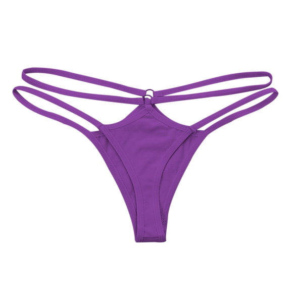 Women's Briefs Briefs for Women plus Size Women's Boy Shorts Underwear Size 8 Silk G String Panties for Women Panties Bikini Nylon Lingerie Padded And Underwear Swimwear Purple L