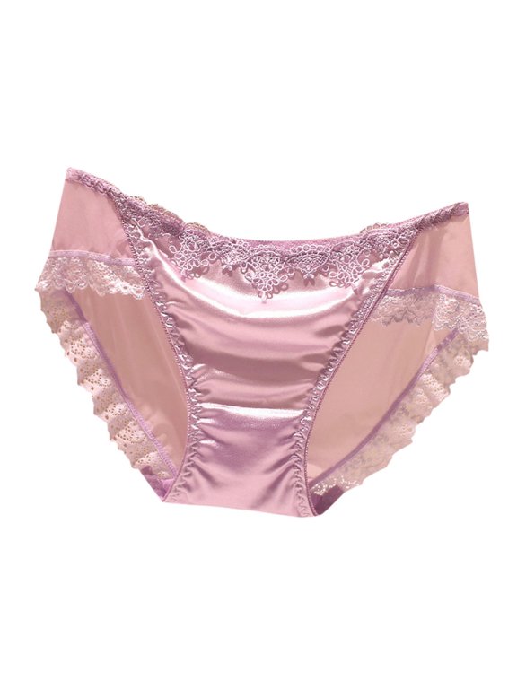 Women's Briefs Goofy Goober Underwear Womens Breathable Underwear Lace Thong for Women plus Size plus Size Panties for Women 2x The Bibs The Knickers Maternity 4xl Light Purple M