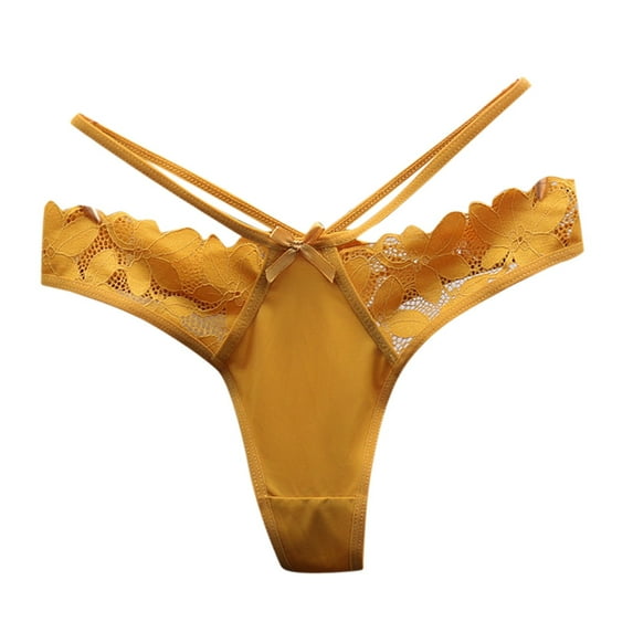Women's Briefs Holster Underwear Women Padded Underwear Men Control for Women Boy Short Panties No Show Panties for Seamless Feel Foxy Booster Thong Large Seamless Yellow One Size