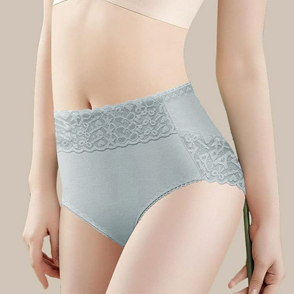 Women's Briefs Lace Trim Plus Size Panties Lower Abdomen Waist Trainer Underwear plus Size 3x Vintage Thong Panties Large Couples Underwear Matching Set Lane Panties 22/24 plus Size Womens Underwear