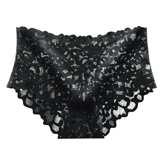 Women's Briefs Maternity Underwear for Women plus Size 14 Womens plus Size Underwear Dark Panties for Women Trading Lingerie Panties Satin Sheer Bikini Remote Control Black L