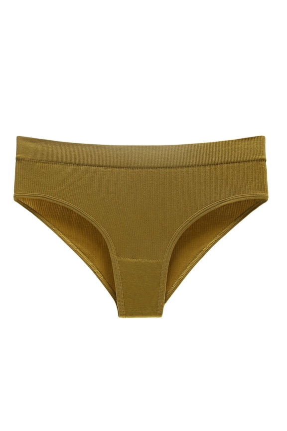 Women's Briefs Non Latex Waist Trainer for Women Slotted Panties Travel Underwear Women High Waist Lace Panties Womens Seamless Boy's Briefs Bikini Underwear Seamless Pack Boxes 100 Items Yellow M