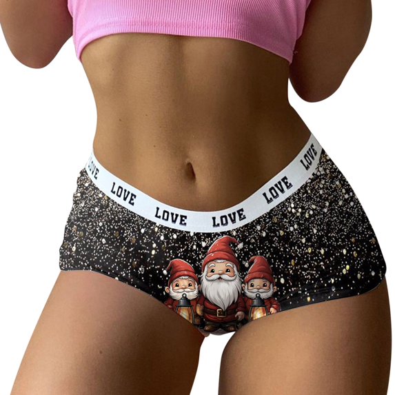 Women's Briefs Sexy Underwear for Women Pack plus Size Striped Panties Athletic Underwear Women Thong Ladies plus Size Thong Pack Women's Briefs Sexy New Years Eve Outfit Maternity Black L
