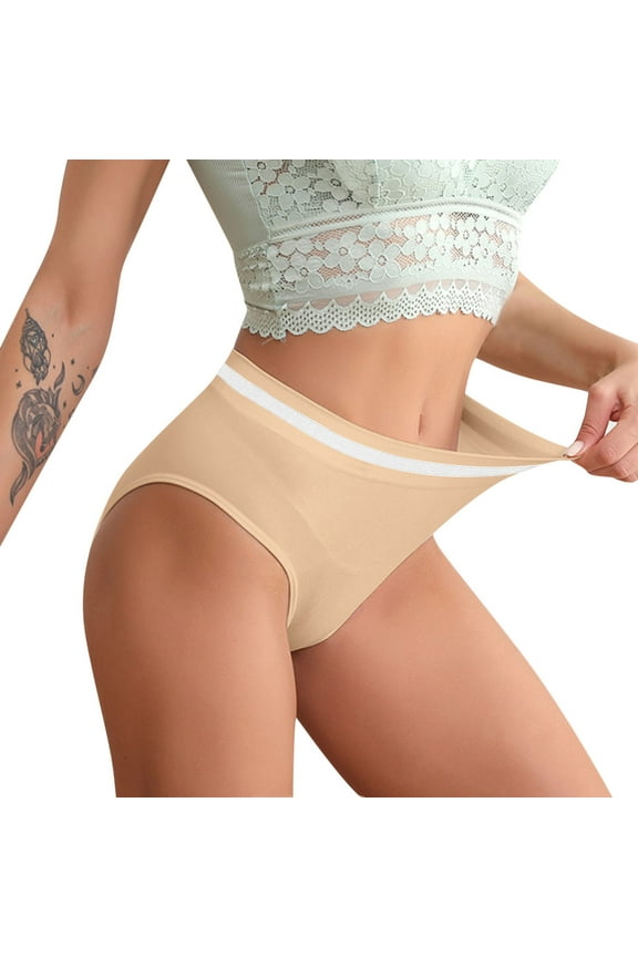 Women's Briefs Underwear for Women Panties Seamless Bikini Pads Maternity Underwear for Women plus Size 14 Women's Briefs Sexy Ladies plus Size Thong My Recent Womens V String Panties Khaki L