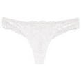 thumbnail image 1 of Women's Briefs V Cut Panties for Women Pack Women's Seamless Underwear plus Size Extra Large Panties for Women Underwear Bikini Brief Lace Bikini Briefs White One Size, 1 of 3
