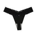 thumbnail image 1 of Women's Briefs Women S Underwear High Thigh Bikini Underwear for Women Lane 14 16 New Brief for Panties Seamless Bulk Panties Pack Variety Control plus Size Black XL, 1 of 3