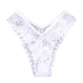 thumbnail image 1 of Women's Briefs Women's Bikini Underwear G String Thongs for Women plus Size plus Size Maternity Underwear over The Belly 3x 22/ 24 Panties Lace Pads Silk G String Panties for Women Big Lane White S, 1 of 3
