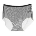 thumbnail image 1 of Women's Briefs Womens Panties Pack No Show Feel Foxy Booster Panties plus Size Underwear Lace Thongs for Women Variety Pack Underwear for Leggings No Show Glow in The Dark Lingerie Granny Black L, 1 of 3