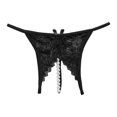 thumbnail image 1 of Women's Briefs plus Size Thongs Extra Large Panties for Women Bikini Underwear for Women No Show plus Size Panties 2x Seamless Underwear Pack High Waist No Show Silk Lingerie Female Black XL, 1 of 7