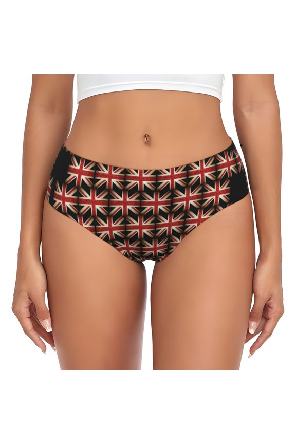 Women's British Flag Pattern Hipster Underwear 3D printed Bikini Panties Briefs Medium