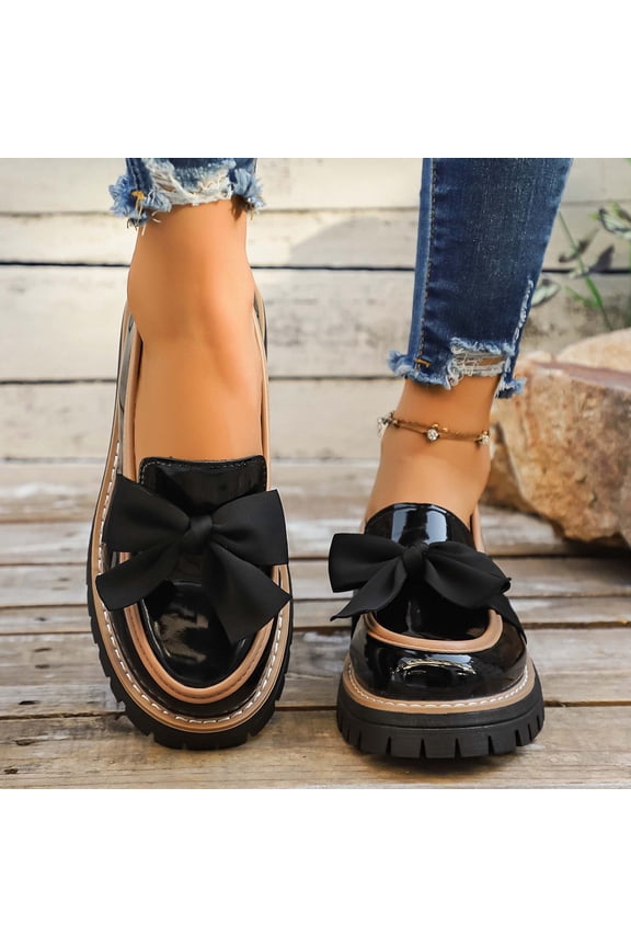 Women's British Loafers-Women's Round Toe Closed Toe Flats,Low Heel Plus Size Shoes for Women Sold by WHLBF 41