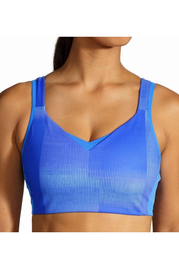 Women's Brooks 350081 Drive Convertible Sports Bra (Bluetiful Altitude 38DD)
