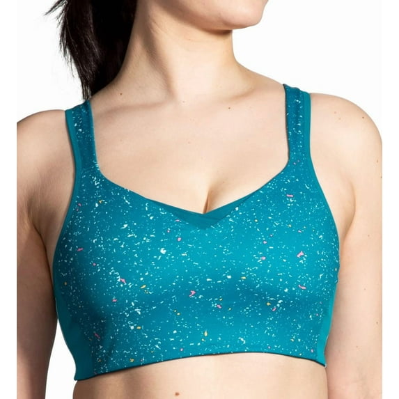 Women's Brooks 350081 Drive Convertible Sports Bra (Lagoon Speckle 40D)